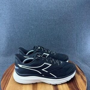 Diadora Equipe Nucleo Mens Running Shoes Black White 179094-C2609 Size 12.5